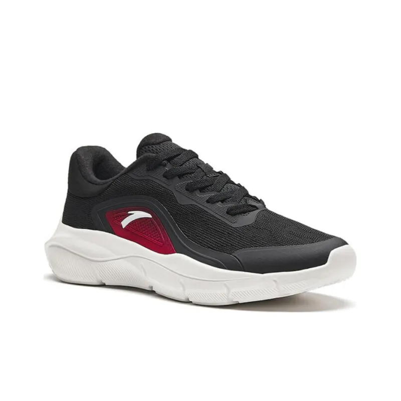 Anta Slip Resistant Low Top Badminton Shoes Men's Black Red-1