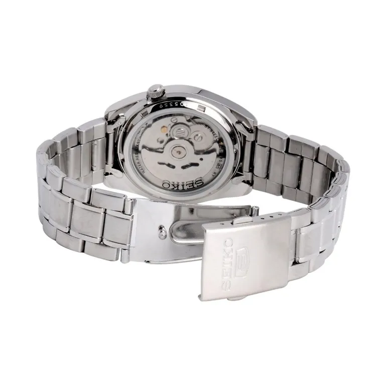 SEIKO Automatic Mechanical Movement Stainless Steel Strap Watch Men's Watch Black Dial SNKL55K1-4