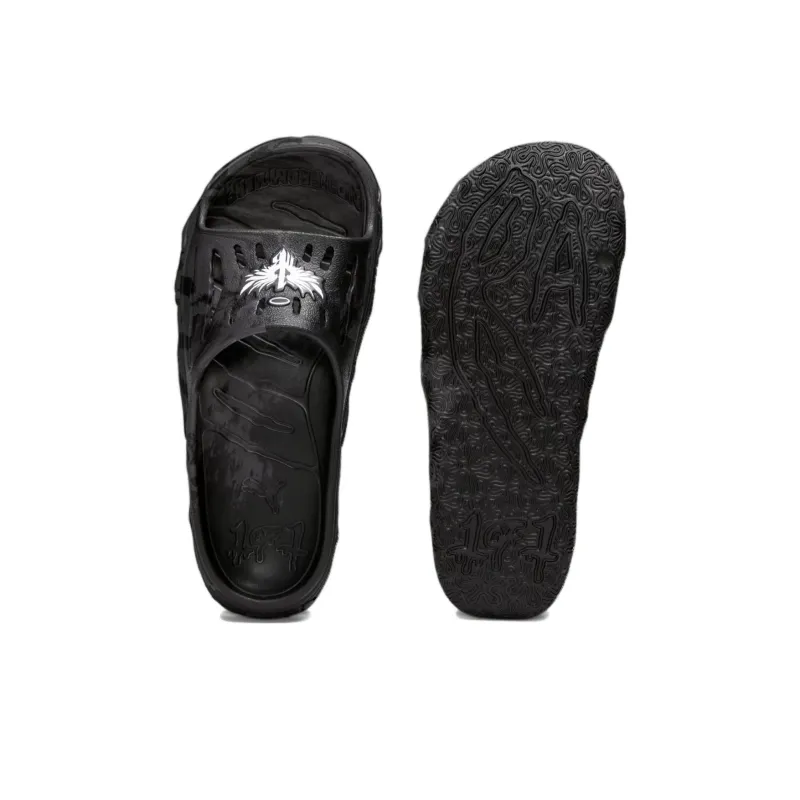 PUMA LaMelo Ball MB.03 Slide Black Feather Grey-3