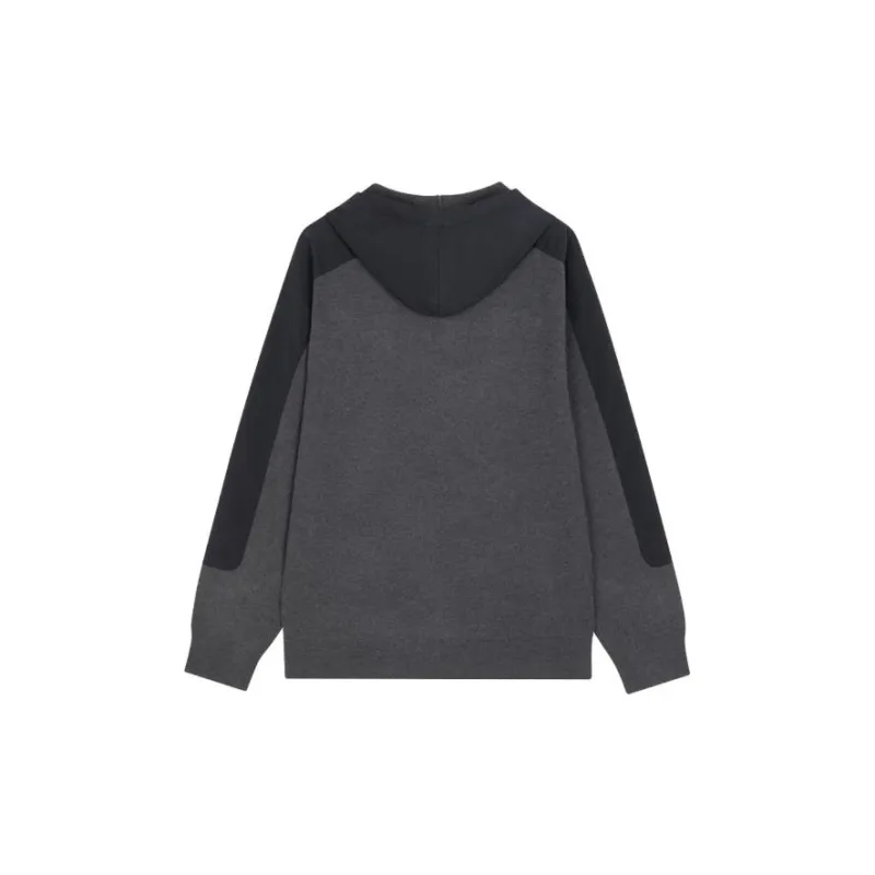 THEORY Knitwear Men Gray Black Mixed Color-1