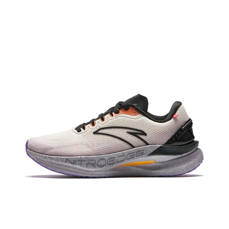 Anta Cushioning Breathable Low Top Running Shoes Women's Gray-0