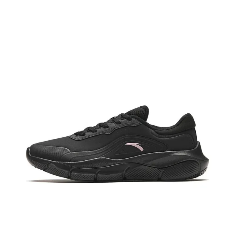 ANTA Running Shoes Women's Low Top Pure Black-0
