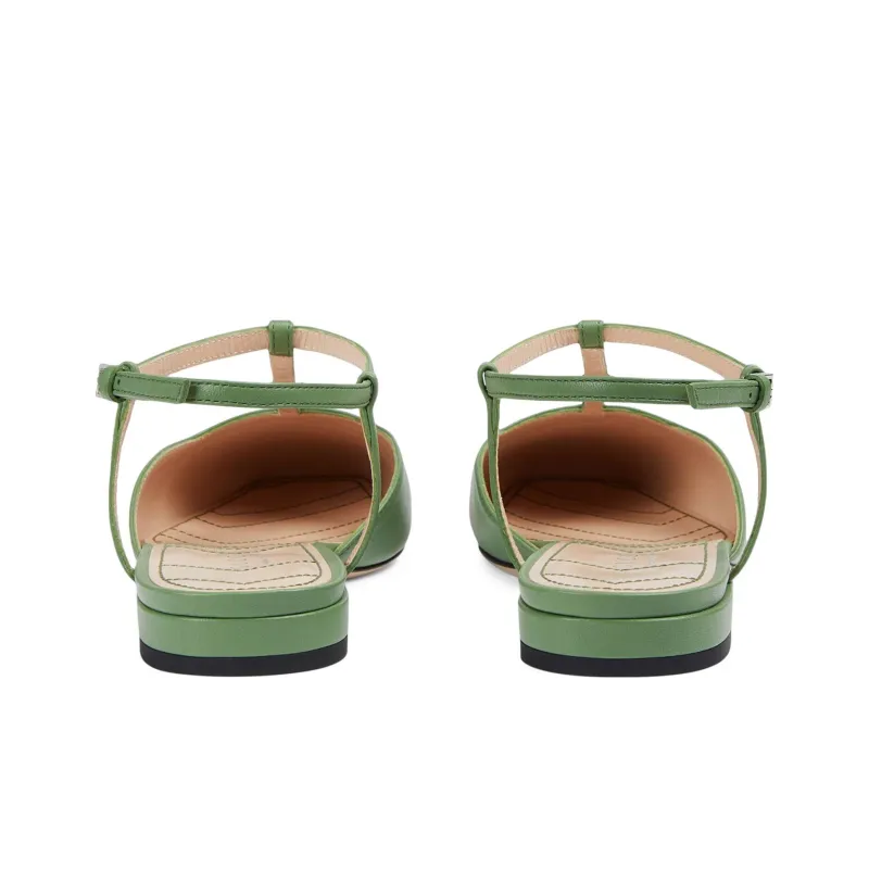 GUCCI Casual Single Shoes Women's Green-4