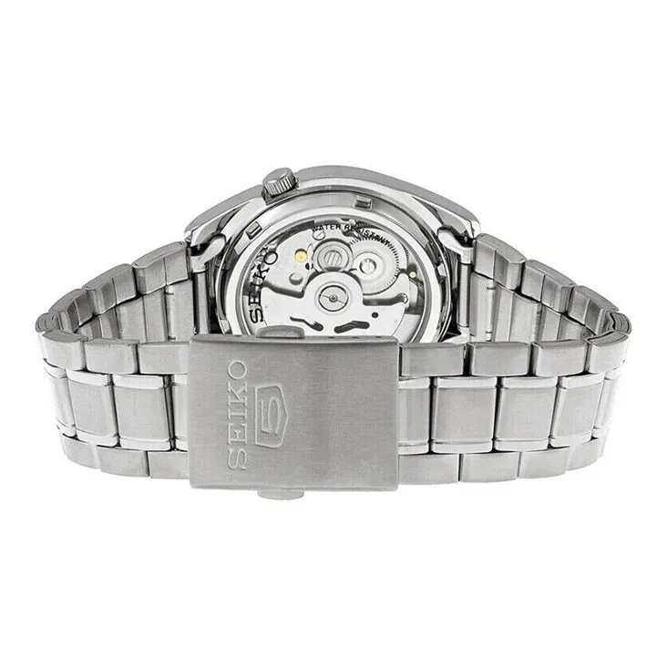 SEIKO Automatic Mechanical Movement Stainless Steel Strap Watch Men's Watch Black Dial SNKL55K1-3