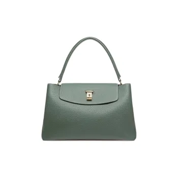BALLY Layka Calfskin One Shoulder Handbags Women's Gray Green