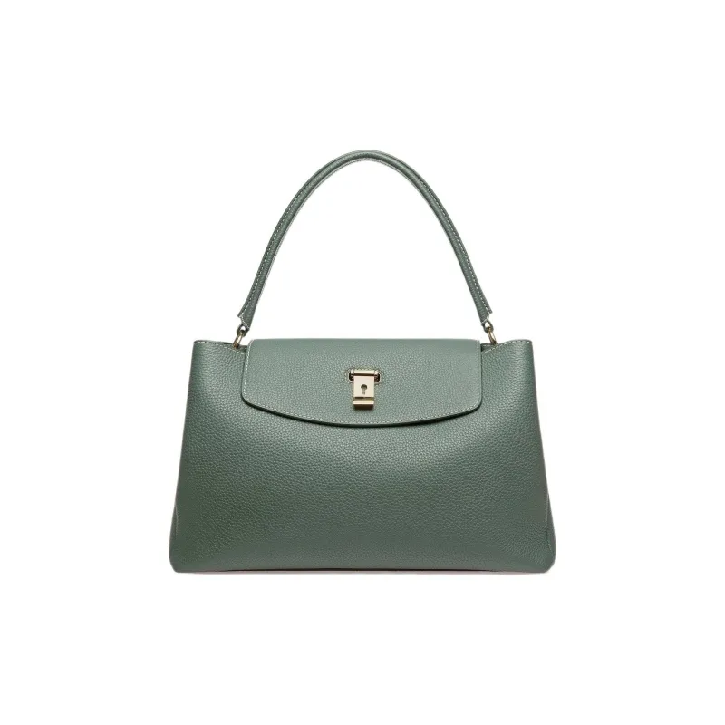 BALLY Layka Calfskin One Shoulder Handbags Women's Gray Green-0