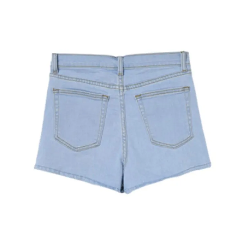 A head of Agua Denim Shorts Women's Blue-1