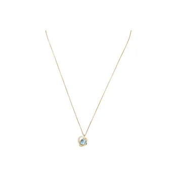 Swarovski Outstanding Gold Plated Necklaces Women's Blue
