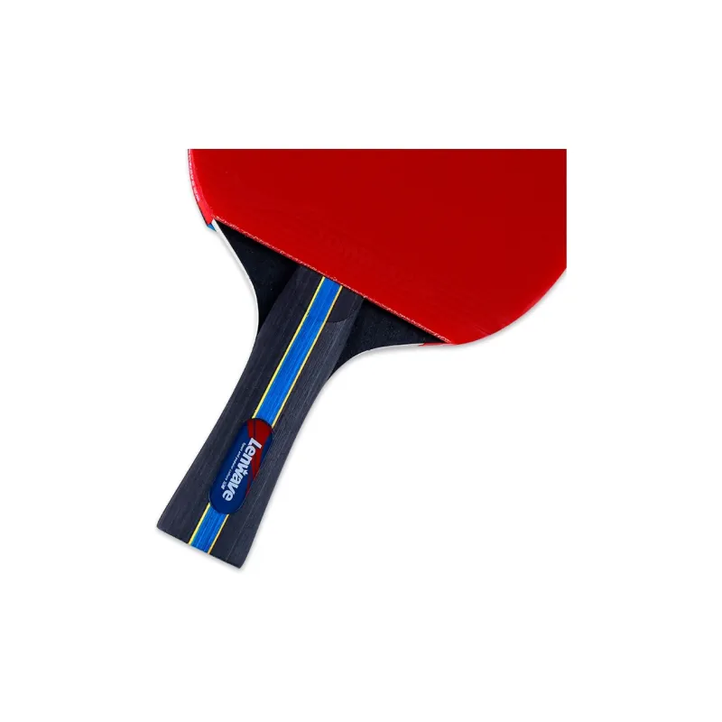 LENWAVE Ping Pong Paddles Unisex Wooden Rubber Sponge Red-2