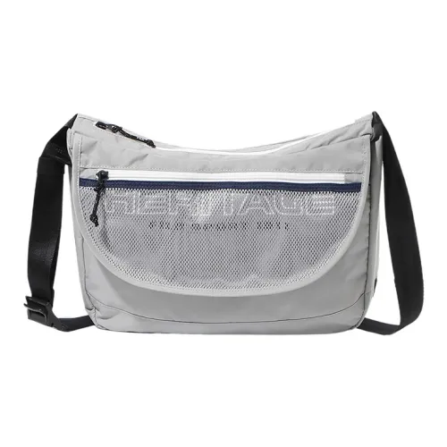FILA Nylon Crossbody Bag, Shoulder Bag Unisex Gray