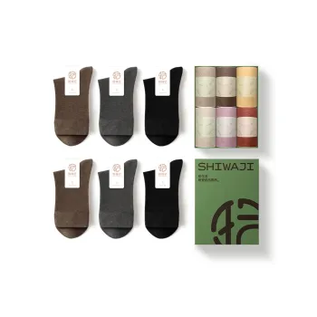 SHIWAJI Mid-Calf Socks Women's 6 Pack