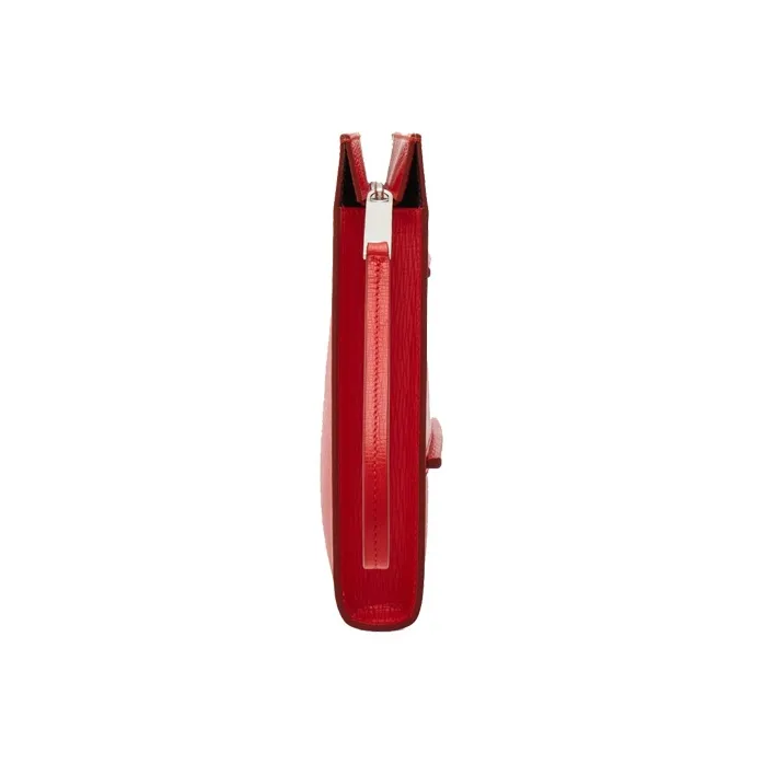 FERRAGAMO Calfskin Clutch Men's Red-1