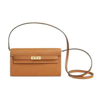 HERMES Kelly Epsom Leather Crossbody Bag, Shoulder Bag Women's