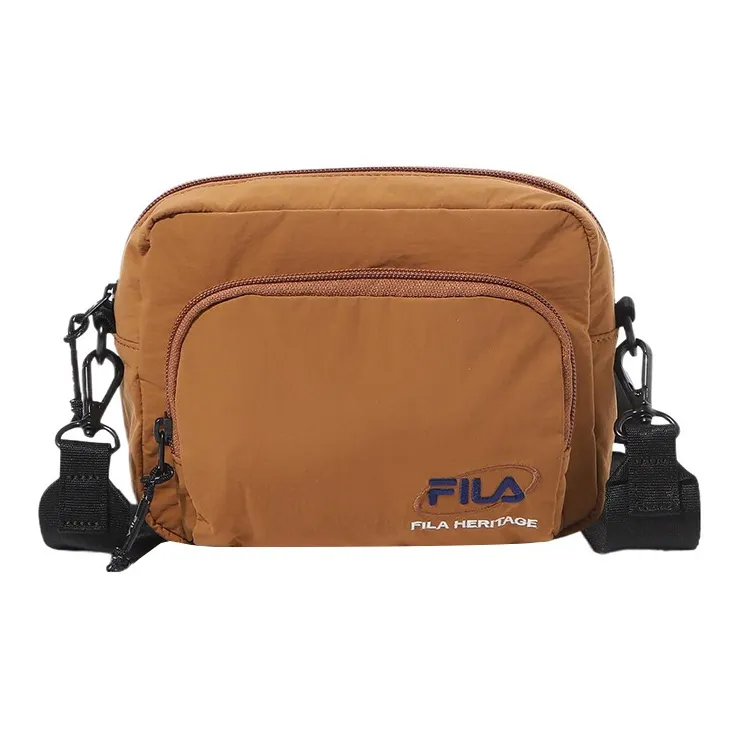 FILA Polyester Shoulder Bag Crossbody Bag Mini Unisex Brown-0