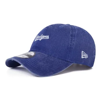 New Era Embroidered Letter Logo Decorated Baseball Cap Blue
