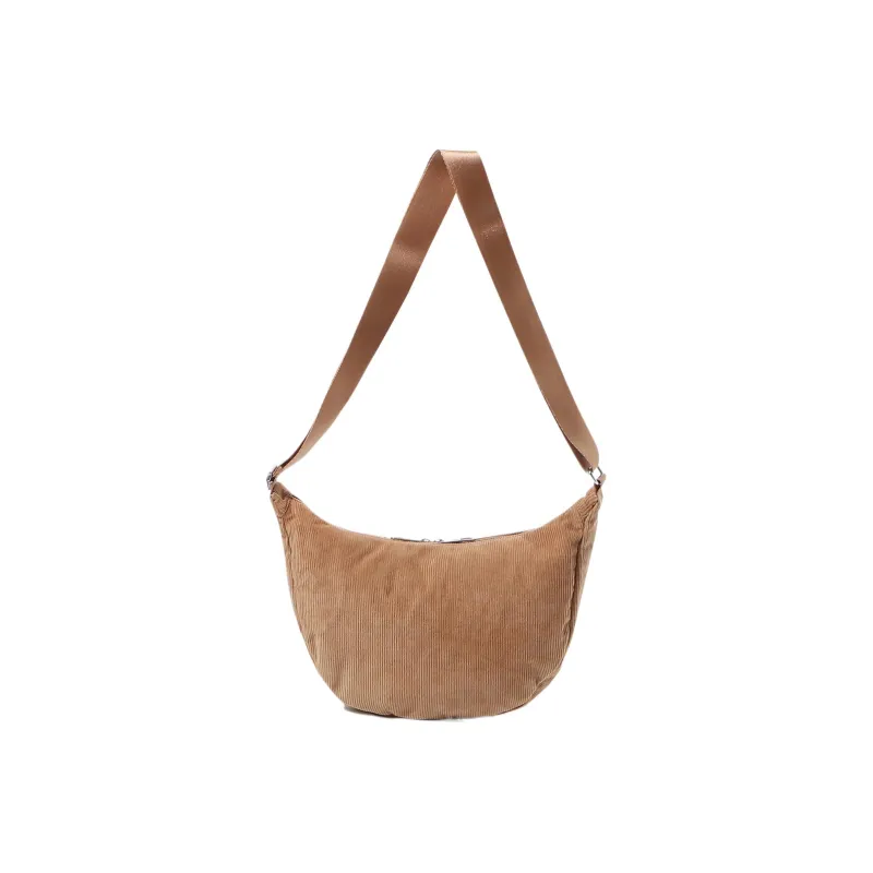 FILA Cotton Hobo Bag Crossbody Bag Shoulder Bag Women's Khaki-2