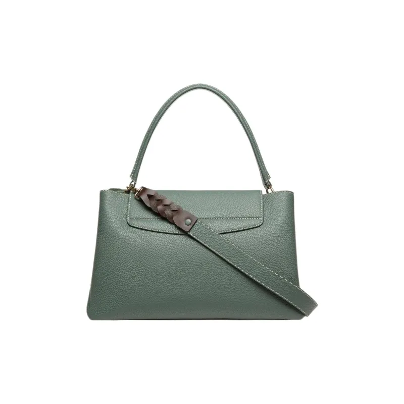 BALLY Layka Calfskin One Shoulder Handbags Women's Gray Green-1