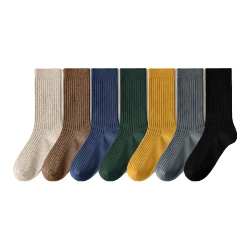 Caramella Mid-Calf Socks Men's 7 Pack