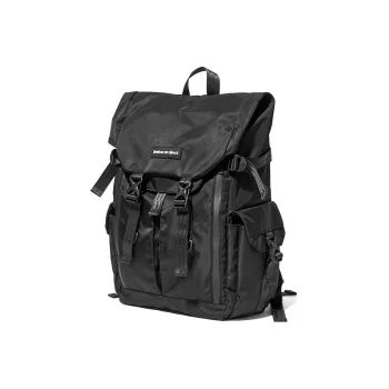 LIVEBOX EN DIRECT Nylon Fabric Backpack Large Size Men's Black
