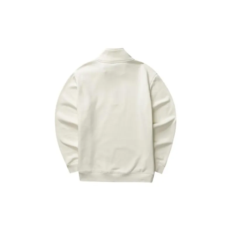 Skechers Sweatshirts Unisex Cream Beige White-1