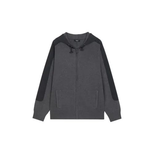 THEORY Knitwear Men Gray Black Mix