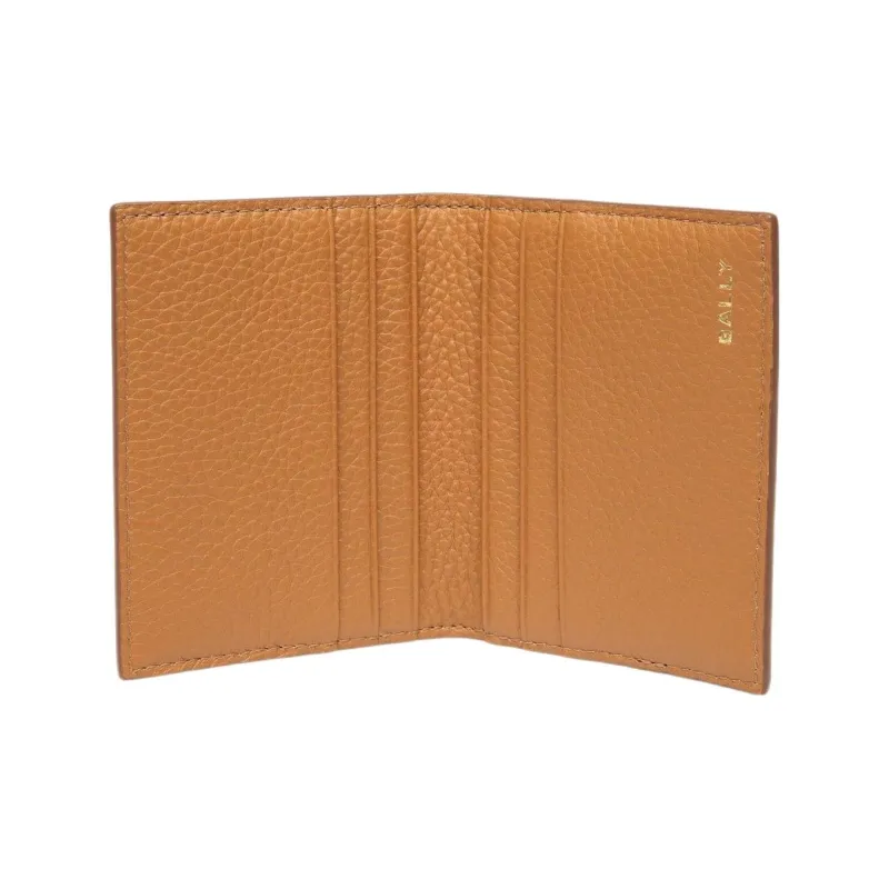 BALLY Cow Leather Card Holder, Wallet Men's Brown-2