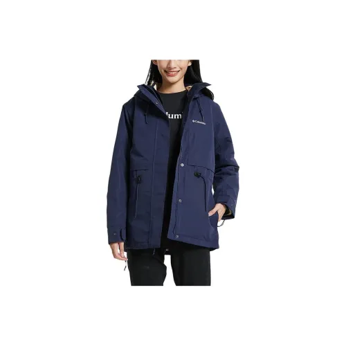 Columbia Windbreaker Jackets Women's Navy Blue