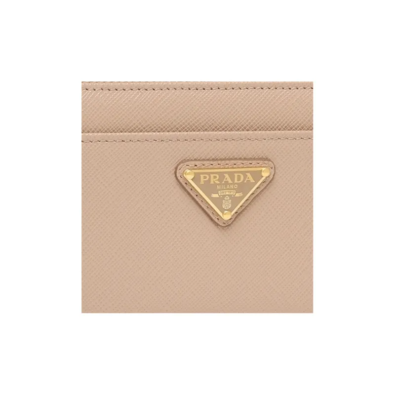 PRADA Leather Wallet Women's Pink-1