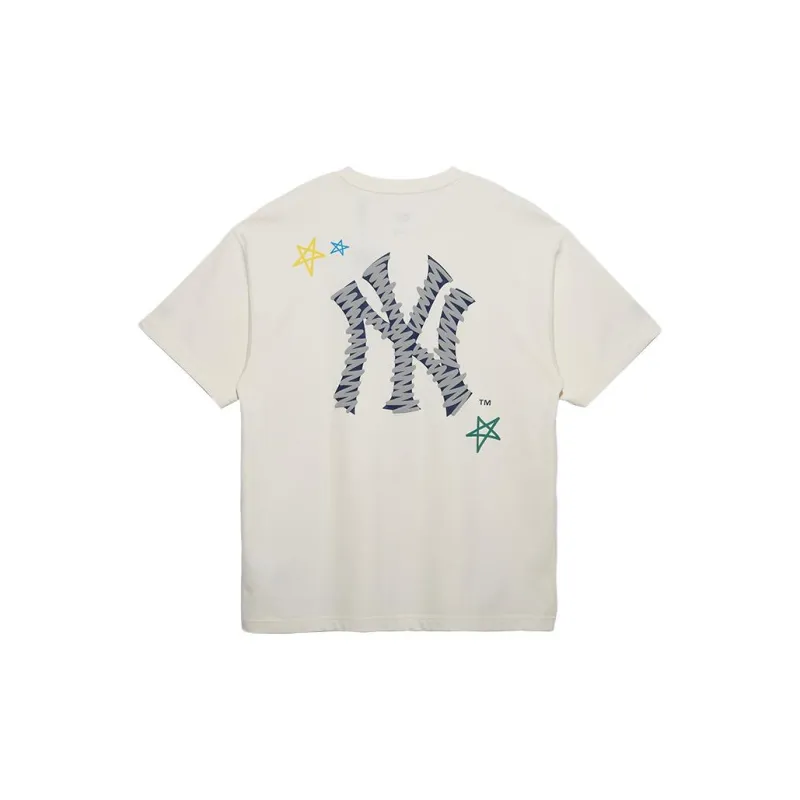 New Era T Shirts Unisex Ivory White-1
