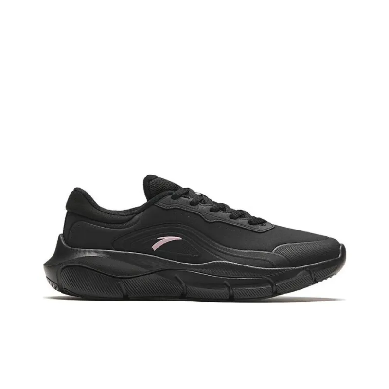 ANTA Running Shoes Women's Low Top Pure Black-1
