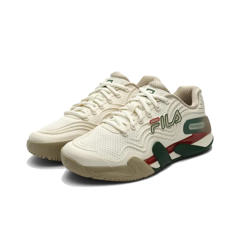FILA POTENZA 1＋ Low Top Tennis Shoes Men's Beige-1