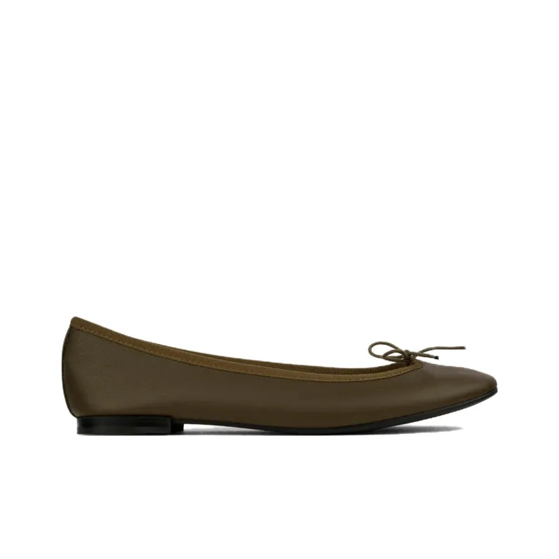 Repetto Cendrillon Casual Single Shoes 1cm Women's Fruit Green-Beige-1