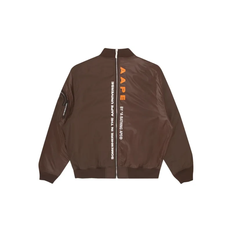 Aape Panelled Zip up Bomber Jacket-3