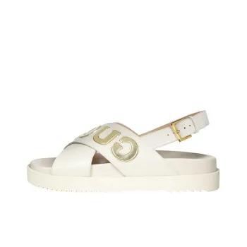 GUCCI Crossover Sandal White Women's