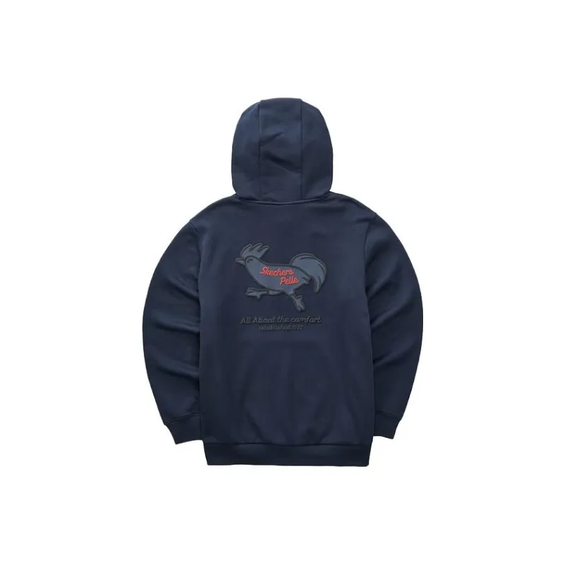 Skechers Funny Monster Sweatshirts Unisex Navy Blue/002Z-1