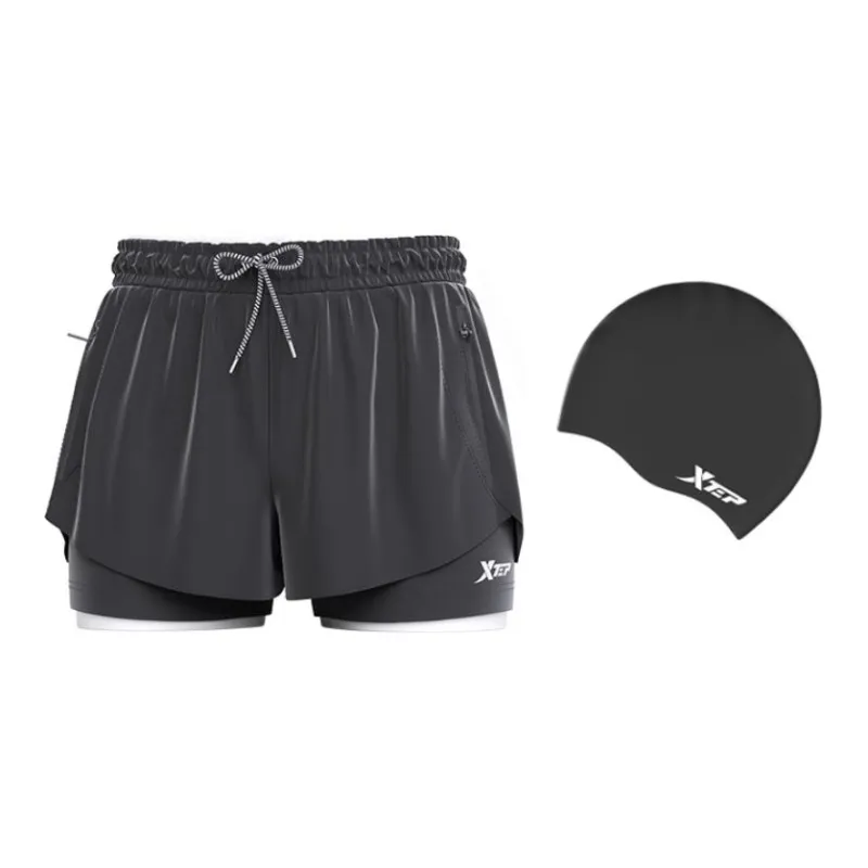 XTEP Swimming Sets Polyester, Elastane Swimming Pool Men's Black-1