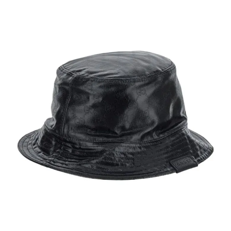 GUCCI Gg Monogrammed Leather Bucket Hat-1
