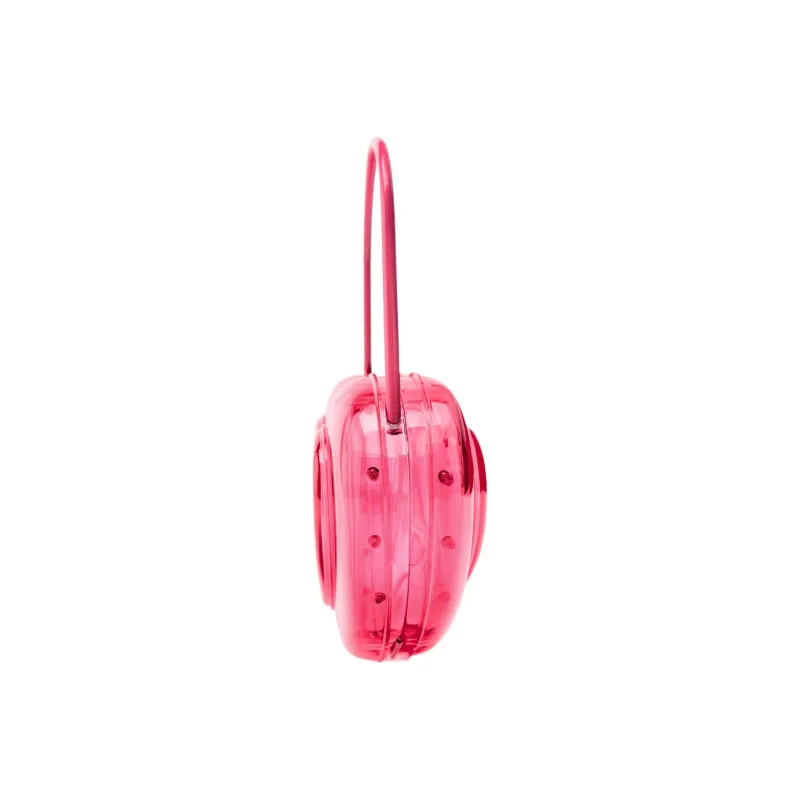 ZARA Acrylic Handbag Mini Women's Peach Pink-3
