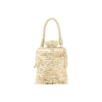 ZARA Polyester One Shoulder Handbag Crossbody Bag Mini Women's White
