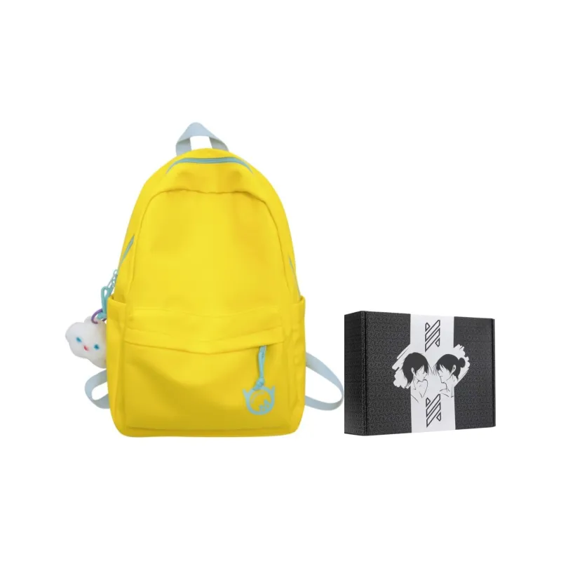 NOMK Nylon Fabric Backpack Regular Unisex Multicolor-1