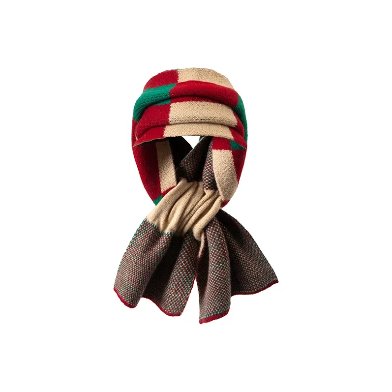 BAIJUAN Knit Scarves Unisex-2
