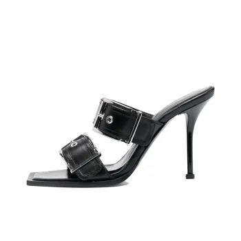 Alexander McQueen Buckle Detailed Heeled Sandals Women's