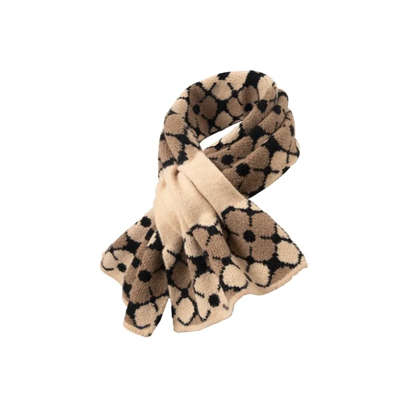 BAIJUAN Knit Scarves Unisex-6