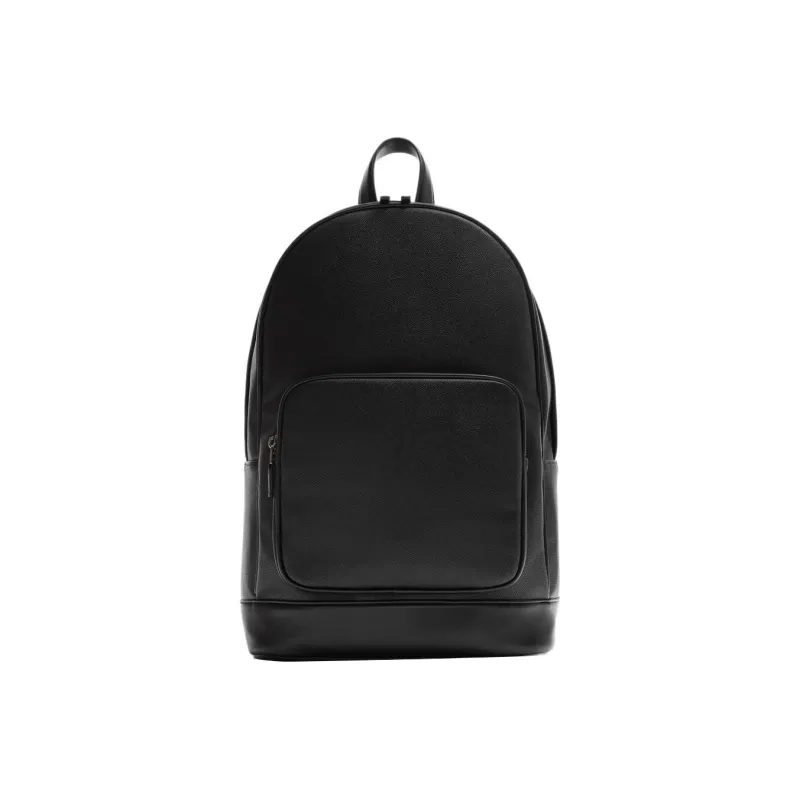 ZARA PU Backpack Large Size Men's Black-0