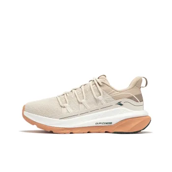 361° Fiery Red Fall And Winter Wear Resistant Low Top Running Shoes Men's Oat Milk/Wheat Brown