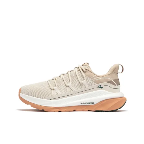 361° Fiery Red Fall And Winter Wear-Resistant Low-Top Running Shoes Men's Oat Milk/Wheat Brown