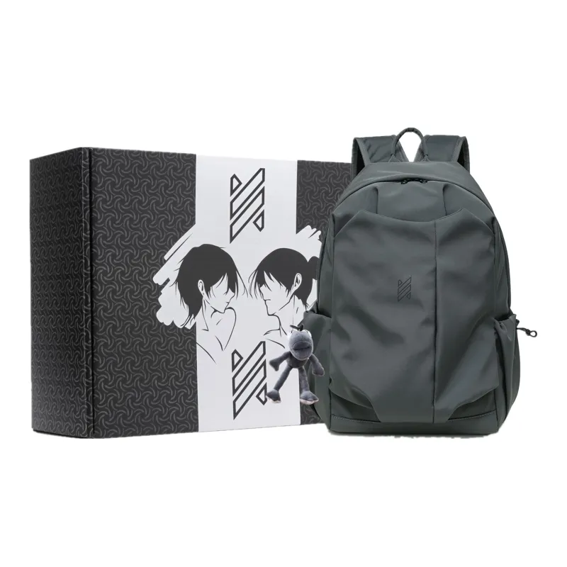 NOMK Nylon Fabric Backpack Regular Unisex Multicolor-32