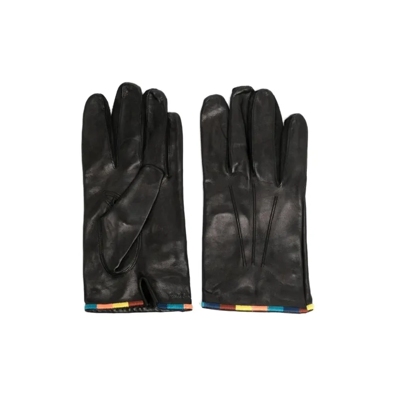 Paul Smith Leather Gloves Men's Black-0