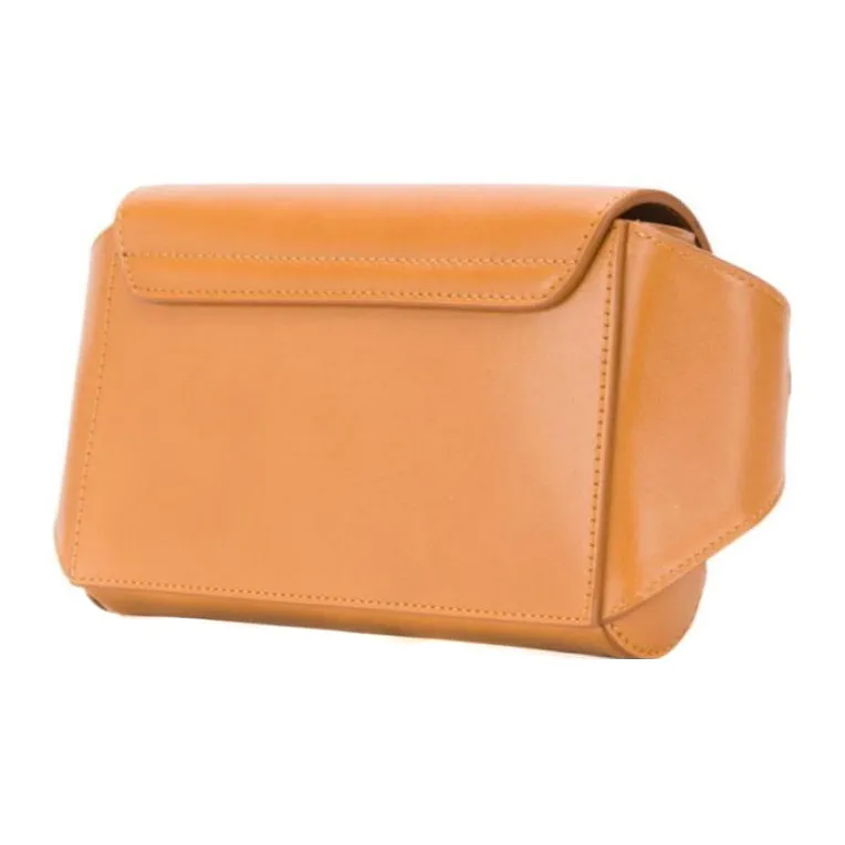 Chloe Suede Calfskin Sling Bag, One Shoulder, Crossbody, Fanny Pack Women's Brown-1