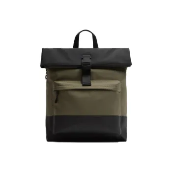 ZARA PU Backpack Large Size Men's Khaki Green